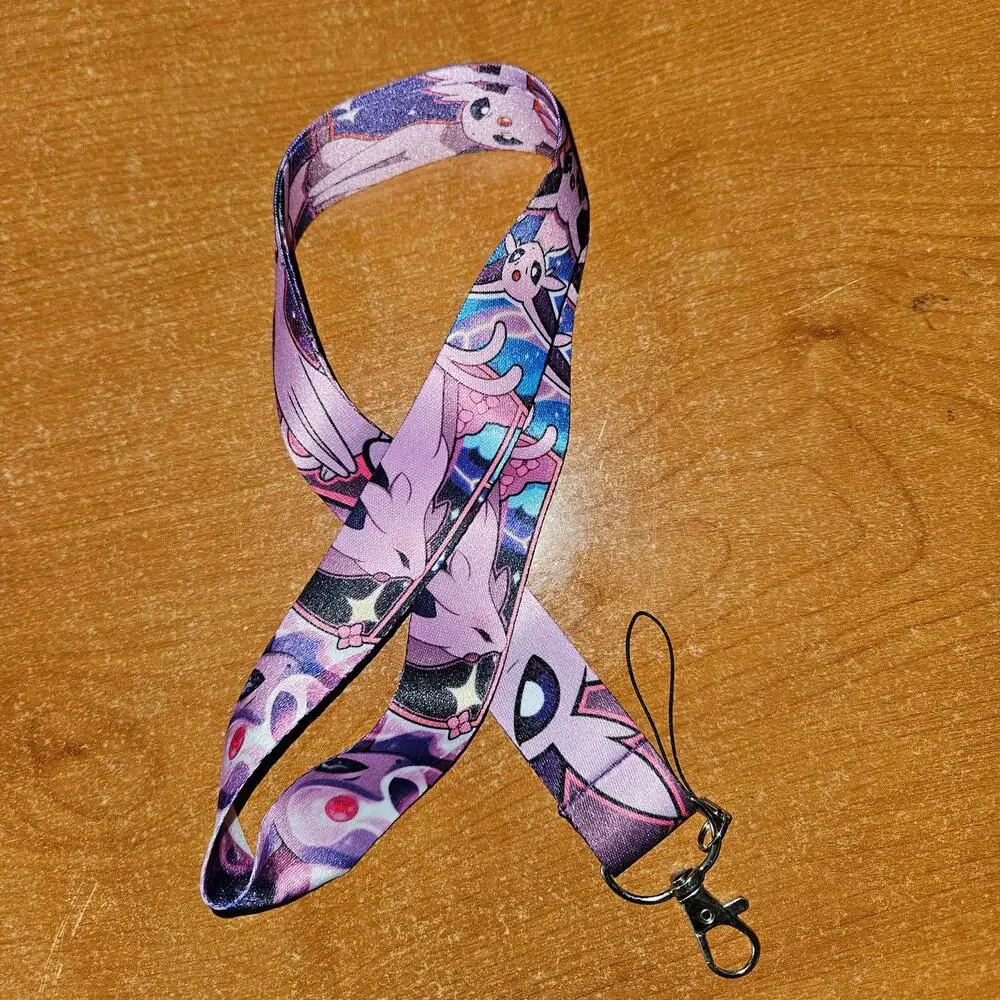 Pokémon Espeon Lanyard Psychic Elegance for Your Everyday Carry